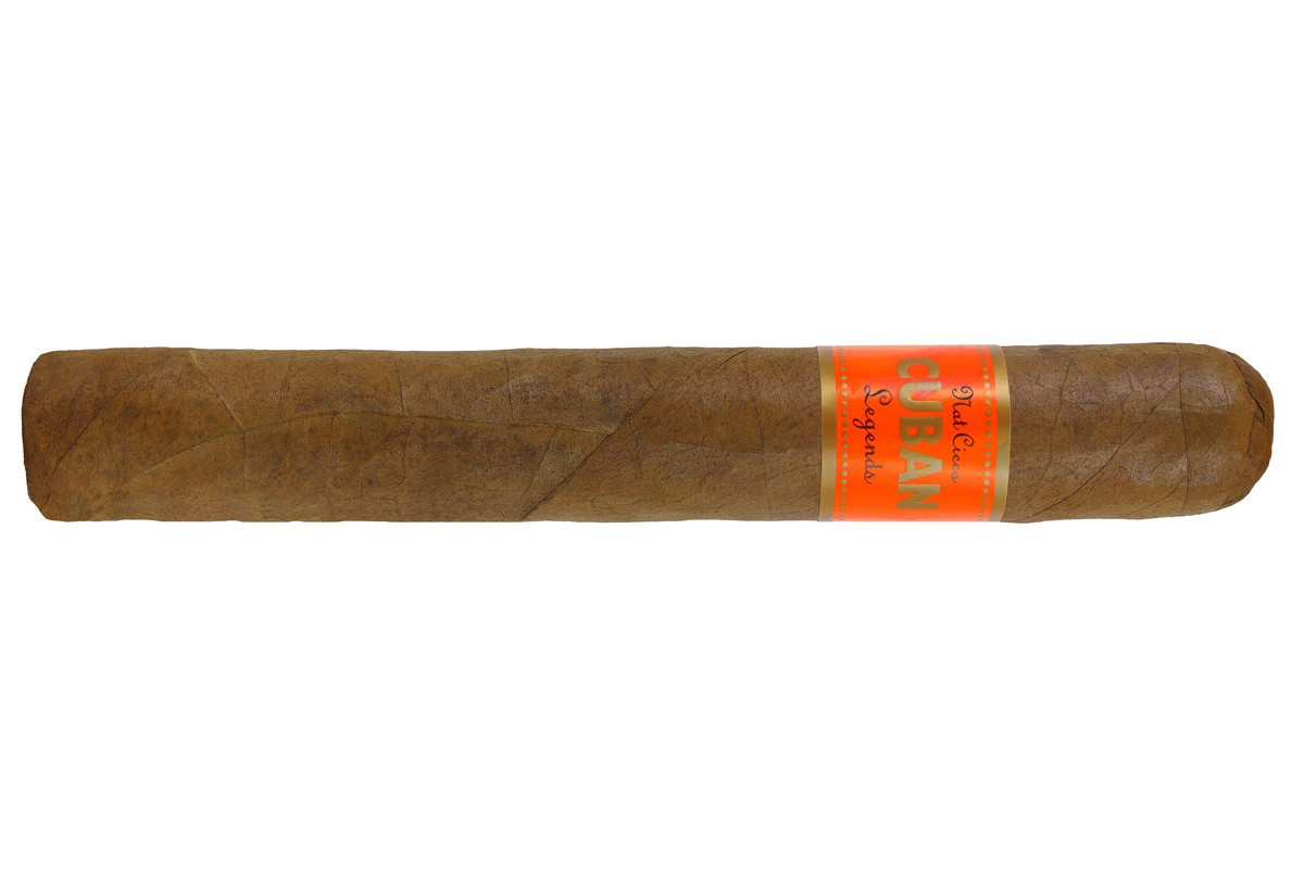 Nat Cicco Cuban Legends Churchill cigar with classic red and gold band