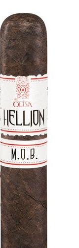 Oliva Hellion Habano vitola with metallic red devil band