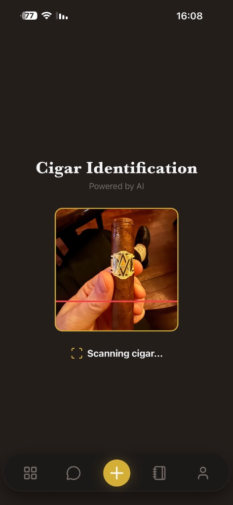AI identifying a premium cigar label from a photo